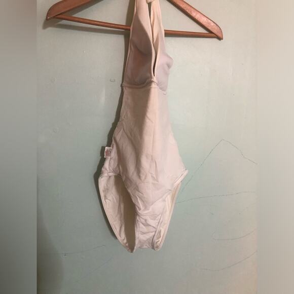Bananamoon $172 white retro style padded halter one piece swimsuit size 42 - Picture 5 of 5